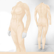 Woman Muscle Suit Costume - Sand Bodysuit Women's Muscle Suit Cosplay