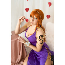One Piece Nami Costume - Purple Dress Nami Cosplay