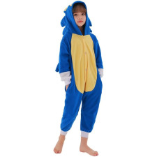 Sonic Prime Sonic The Hedgehog Costume - Onesie Jumpsuit Sonic The Hedgehog Cosplay Kids