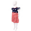 Girls American Flag Stars and Stripes Costume - Dress American Flag Cosplay