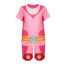 Girls Cosmicrew: Storm Force Rainbow Costume - Pink Shirt Set Rainbow Cosplay