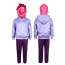 Inside Out Embarassment Costume - Purple Jacket Mask Set Embarassment Cosplay