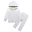Kids Sprunki White Wenda Costume - Hoodie Pants Mask Set White Sprunki Cosplay