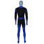 Green Lantern Blue Lantern Hal Jordan Costume - Black Back Side Bodysuit Blue Lantern Cosplay
