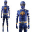 Power Rangers Dino Thunder Blue Dino Ranger Ethan James Costume - Bodysuit Blue Dino Ranger Ethan James Cosplay