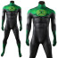 Green Lantern John Stewart Costume - Black Green Muscle Pattern Bodysuit Green Lantern Cosplay