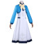 Silent Witch Monica Everett Costume - White Blue Dress Monica Everett Cosplay