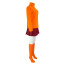 Scooby-Doo Velma Dinkley Costume - Orange Turtleneck Skirt Set Velma Dinkley Cosplay