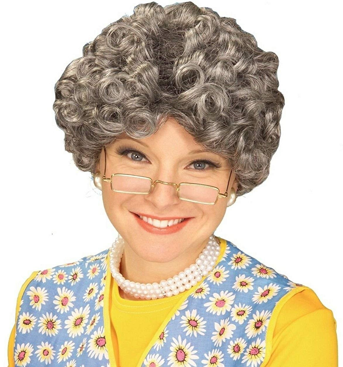 Granny Gray Old Lady Wig Yo Mamma Nanna Madea Granny Grandmother