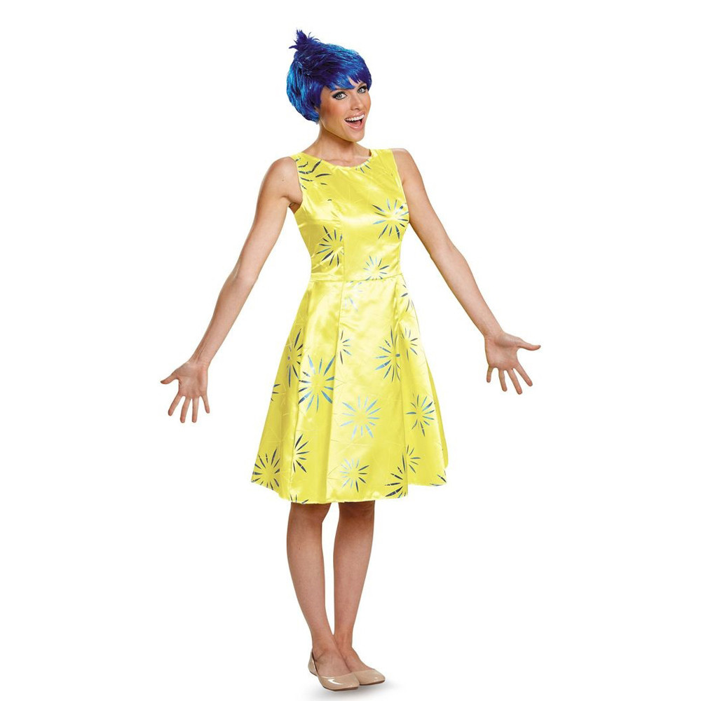 Inside Out 2 Joy - Flower Yellow Dress Joy Cosplay