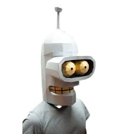 Futurama Bender Mask Helmet Prop - Bender Cosplay Costume Mask