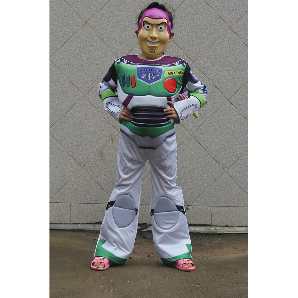 Toy Story Buzz Lightyear Costume - Muscle Buzz Lightyear Cosplay Costume Set