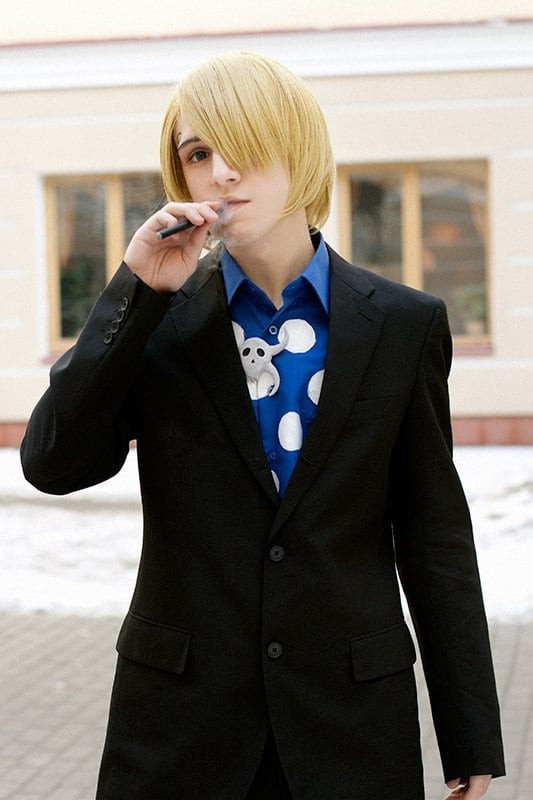 One Piece Sanji Wig - Sanji Cosplay Costume Wig