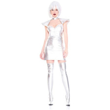 Sexy Silver Space Girl Costume