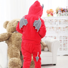 Baby Red Batman Costume InCharacter - Onesie Jumpsuit Red Batman Cosplay