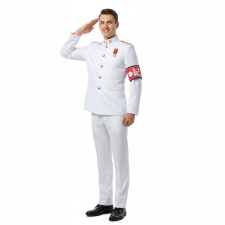 Danganronpa Kiyotaka Ishimaru Costume - White Uniform Suit Kiyotaka Ishimaru Cosplay