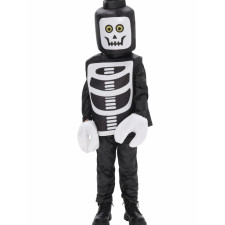 Kids Lego Skeleton Deluxe Costume - Bodysuit Mask Full Set Lego Skeleton Cosplay