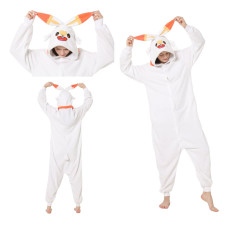 Pokemon Scorbunny Costume - Onesie Jumpsuit Scorbunny Cosplay