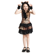 Girls Tiger Costume - Black Dress Tiger Cosplay