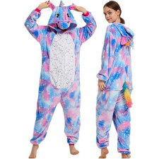 Kids Pink Galaxy Unicorn Costume - Onesie Jumpsuit Pink Galaxy Unicorn Cosplay