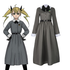 Kaiju No. 8 Kikoru Shinomiya Costume - Grey Dress Accessories Kikoru Shinomiya Cosplay