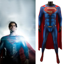 Zack Snyder's Justice League Superman Costume - Blue Bodysuit Cape Set Superman Cosplay