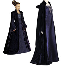 Star Wars Padme Amidala Costume - Purple Dress Robe Padme Amidala Cosplay