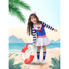 Girls Sailor Costume - Blue Dress Sailor Cosplay
