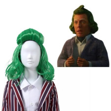 Wonka Oompa Loompa Wig - Oompa Loompa Cosplay Costume Wig Prop