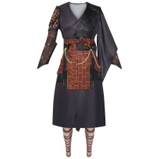 Black Myth: Wukong Ebongold Silk Robe Costume - Robe Pants Set Wukong Ebongold Silk Robe Cosplay