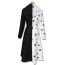 Cruella De Vil Black White Dress Costume