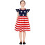 Girls American Flag Stars and Stripes Costume - Dress American Flag Cosplay