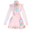 Identity V Emma Woods Hello Kitty Dream Costume - Pink Dress Emma Woods Cosplay