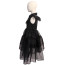 Wednesday Addams Costume - Girls Black Tulle Party Prom Dress Wednesday Series Cosplay