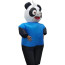 Kids Blue T-Shirt Panda Inflatable Costume - Panda Cosplay