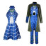 JoJo's Bizarre Adventure Jolyne Cujoh Costume - Blue Bodysuit Coat Set Jolyne Cujoh Cosplay