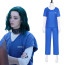 The Gifted Lorna Prison Outfit Costume - Blue Shirt Pants Lorna Cosplay