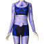Teen Titans Blackfire Costume - Purple Comic Style Bodysuit Blackfire Cosplay