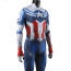Captain America Brave New World Sam Wilson Costume - Blue Red White Bodysuit Captain America Cosplay