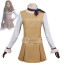 M3GAN Megan Costume - White Beige Dress Megan Cosplay