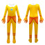 Girls Super Mario Bros Princess Daisy Costume - Yellow Jumpsuit Mask Set Princess Daisy Cosplay