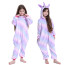 Kids Pink Blue Galaxy Unicorn Costume - Onesie Jumpsuit Pink Blue Galaxy Unicorn Cosplay