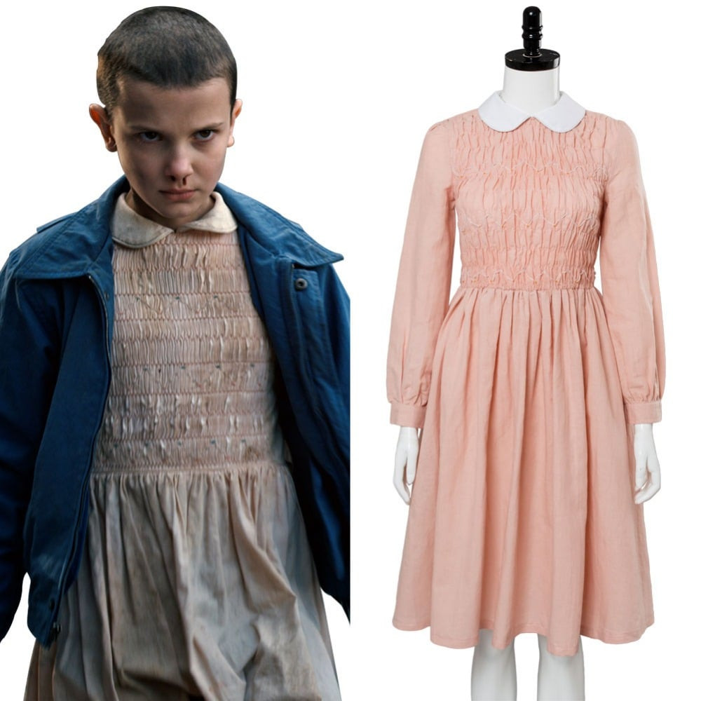 Stranger Things Eleven Pink Dress Costume