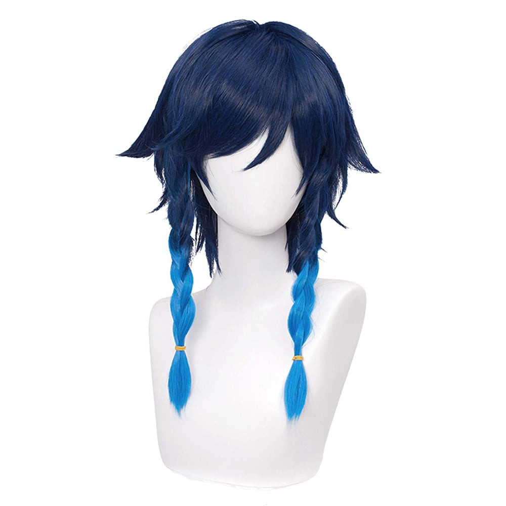 Genshin Impact Venti Cosplay Costume Wig Hair
