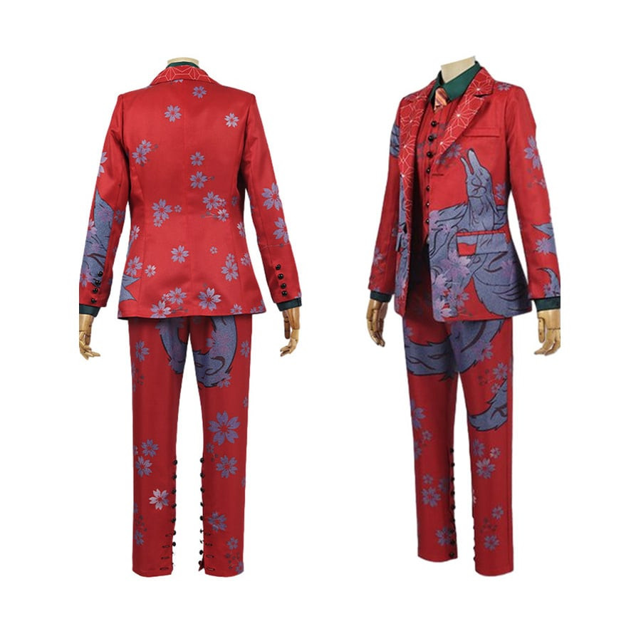 Tokyo Revengers Kokonoi Hajime Costume - Red Floral Suit Kokonoi Hajime Cosplay