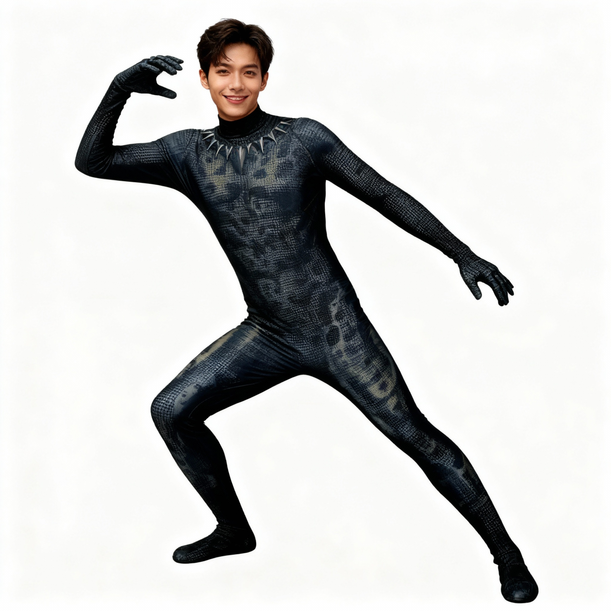 Black Panther Costume - Skin Pattern Bodysuit Black Panther Cosplay