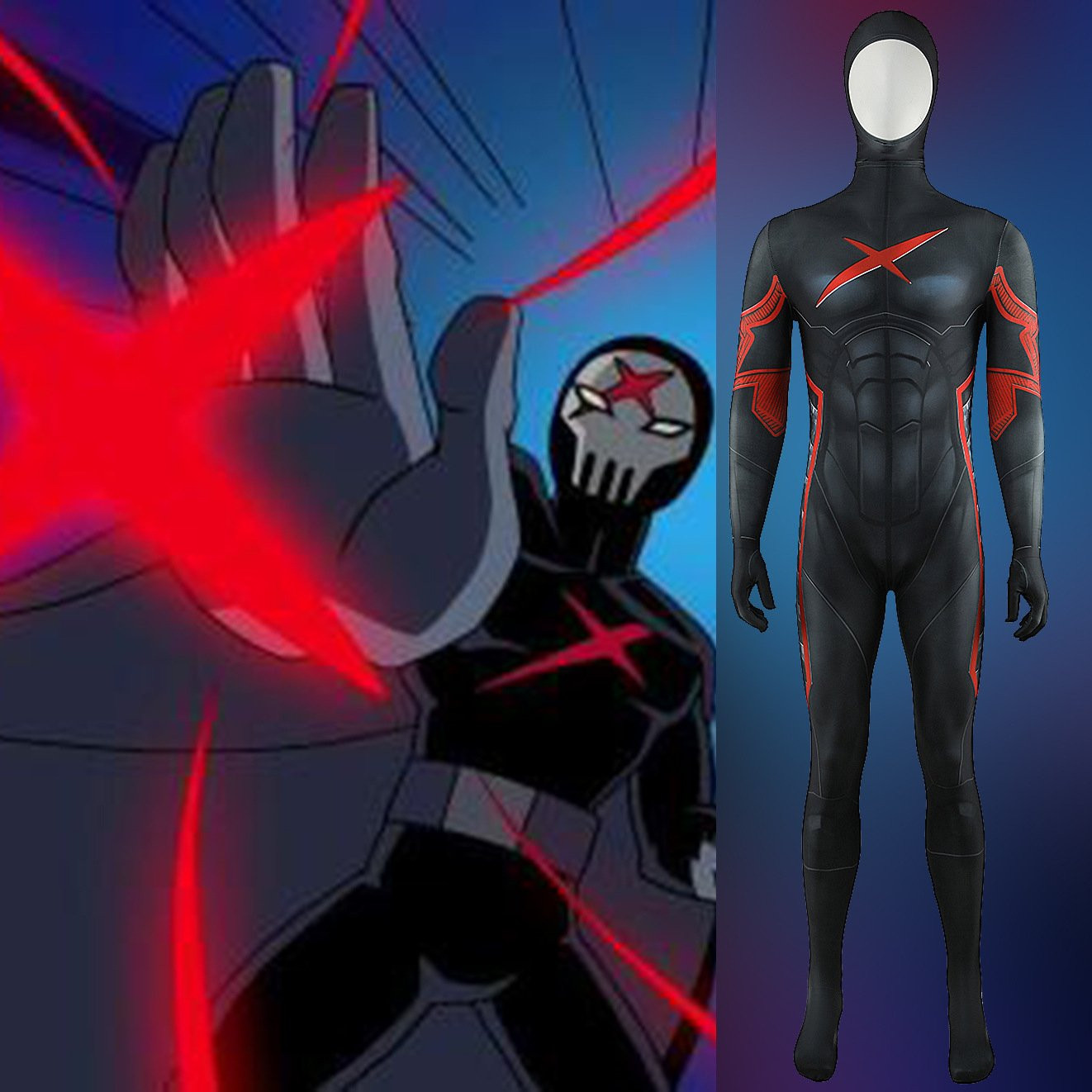 Future State: Teen Titans Red X Costume - Bodysuit Red X Cosplay