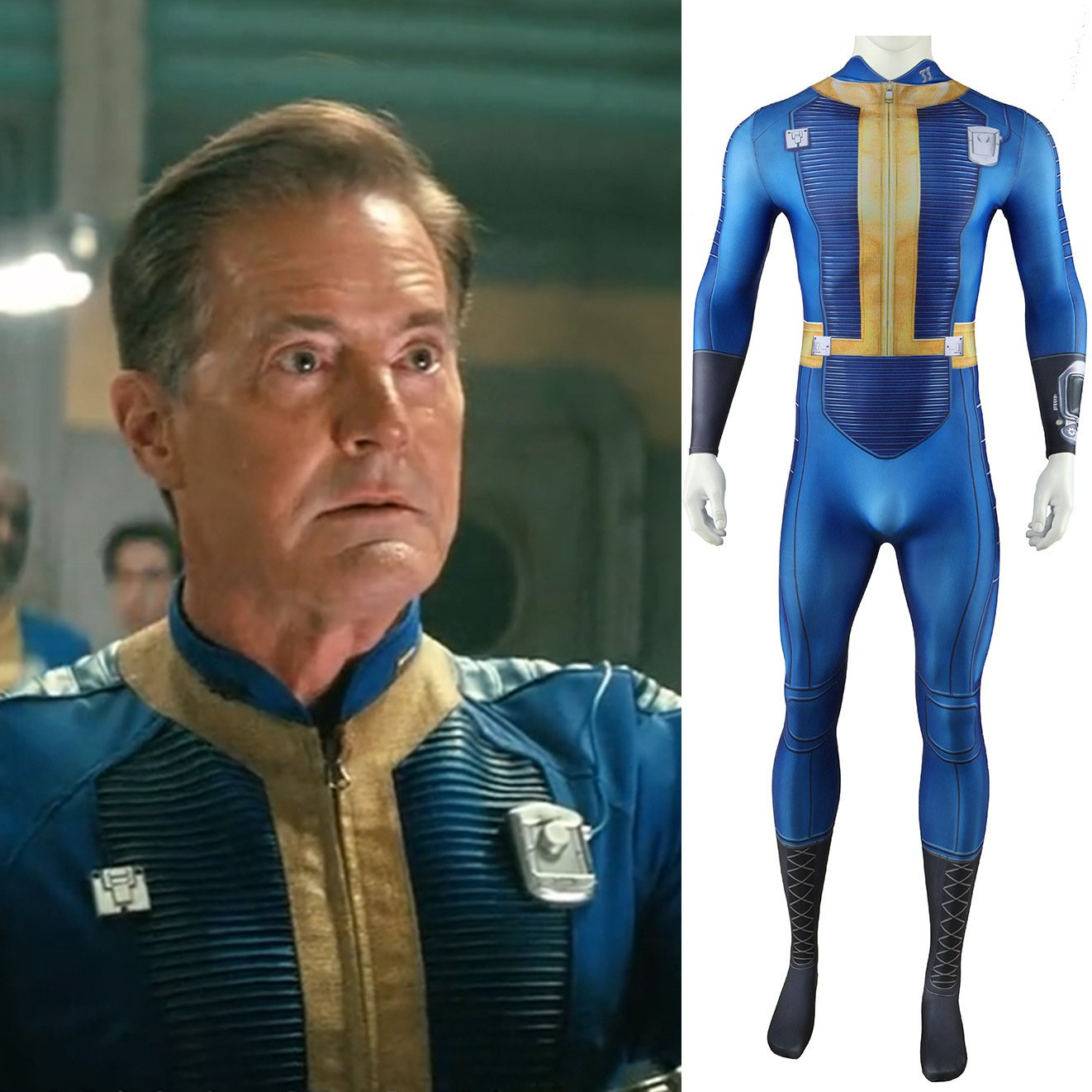 Fallout Male Vault 33 Dweller Costume - Bodysuit Male Vault 33 Dweller Cosplay