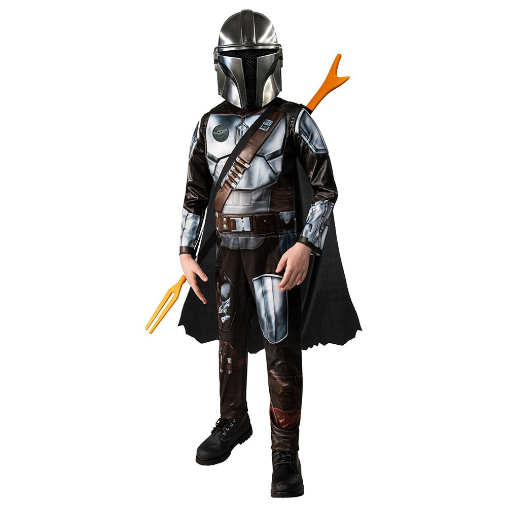 Boys Star Wars Mandalorian Costume - Bodysuit Mask Mandalorian Cosplay