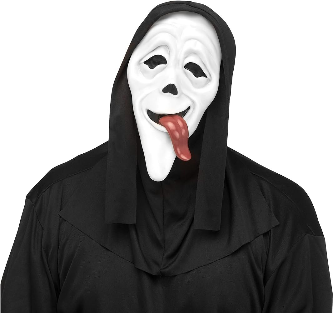 Scream VI Ghostface Mask - Wass Up Ghostface Cosplay Costume Mask Prop